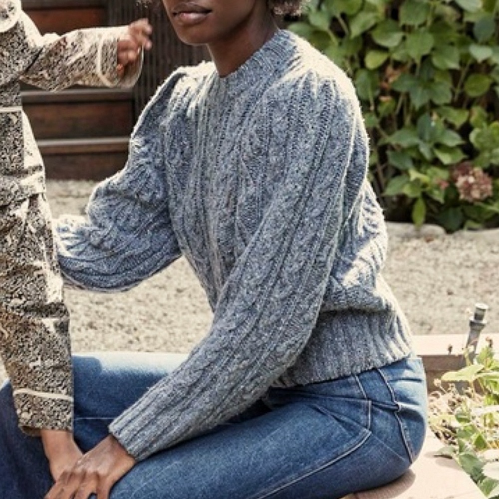 Doen Marlow Wool Cable Knit Sweater